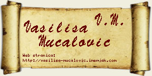 Vasilisa Mučalović vizit kartica